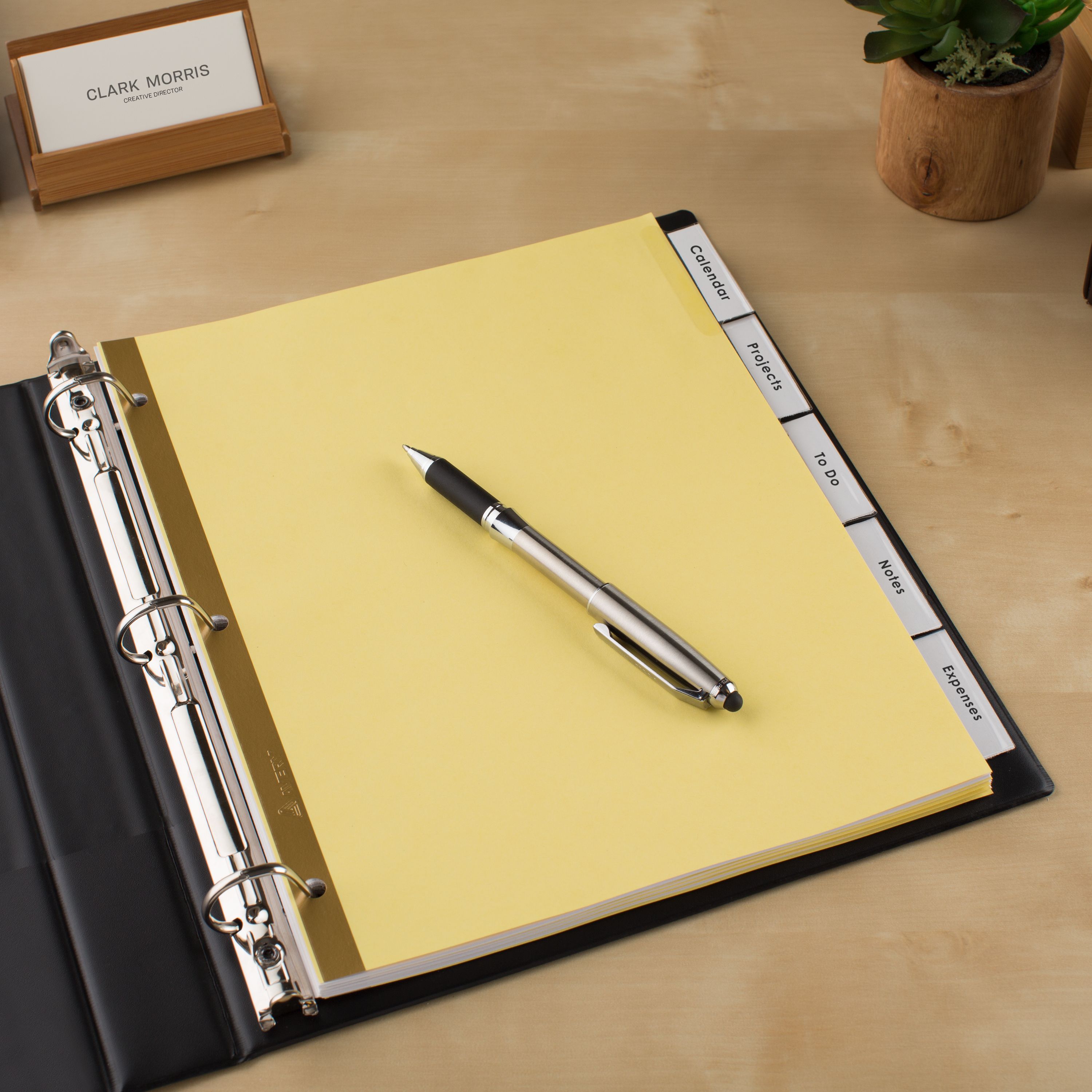 Big Tab™ Insertable 5-Tab Dividers, Clear Tabs 11110 | Avery